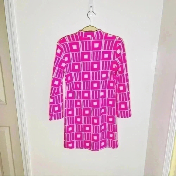NWOT Mahi Gold Penelope Sailor Tunic Mini Dress in Pink White Resort Vacation - Picture 3 of 7